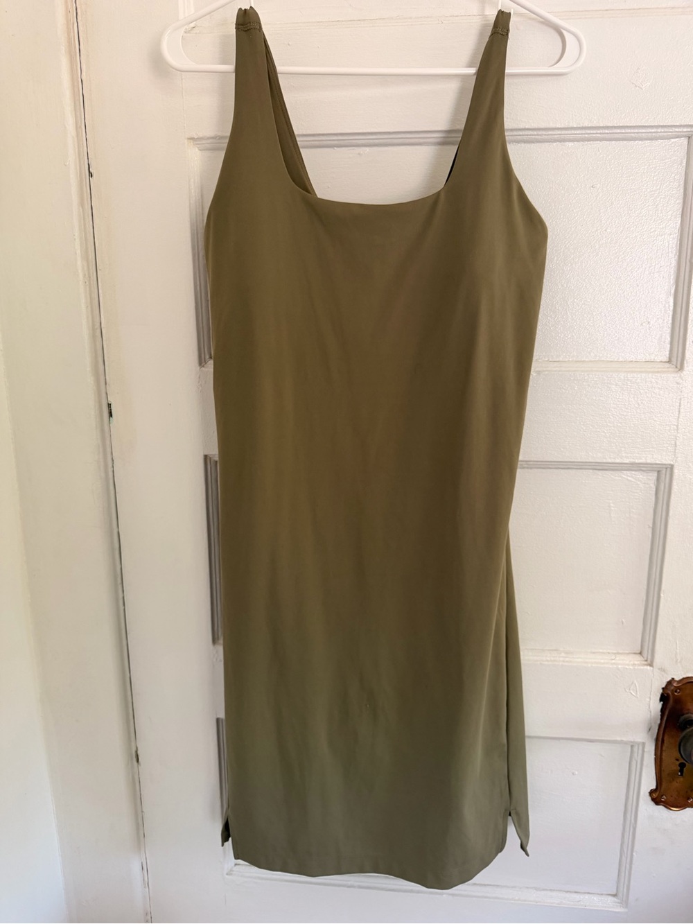 Olive Green Athletic Dress - Women's Simple Tank Dress